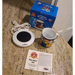 RARE 2000s Mil-Looney-UM Hot Spot Cappuccino Mug Set With Warmer